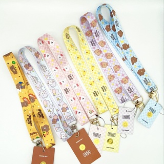 ไลน์เฟรนด์ สายห้อยบัตร สายคล้องคอ สายคล้องข้อมือ Line Friends Short/ Long Card Cover Neck Rope