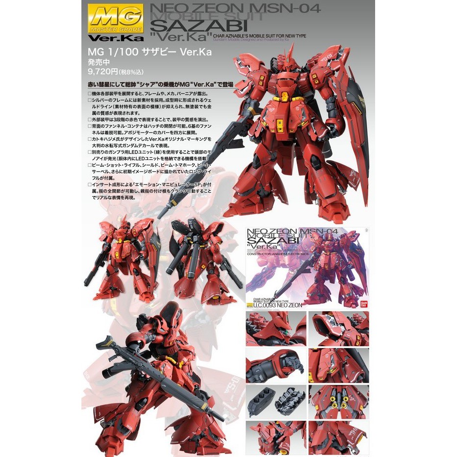 [BANDAI] MG 1/100 Sazabi Ver.Ka