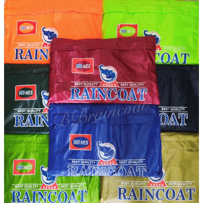 ชุดกันฝน เสื้อกันฝน โค้ทช้าง อย่างดี ผ้าร่มหนา ส่งฟรี พร้อมส่งทุกวัน