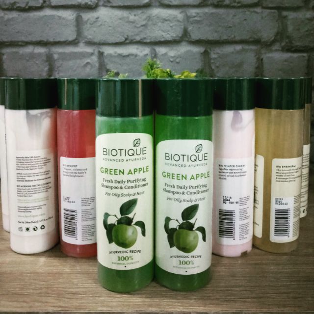 Biotique Bio Green Apple Fresh Daily Purifying Shampoo & Conditioner 190ml