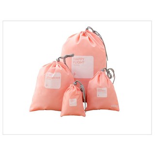 ถุงจัดระเบียบสิ่งของสำหรับเดินทาง (Light Pink / สีชมพูอ่อน)