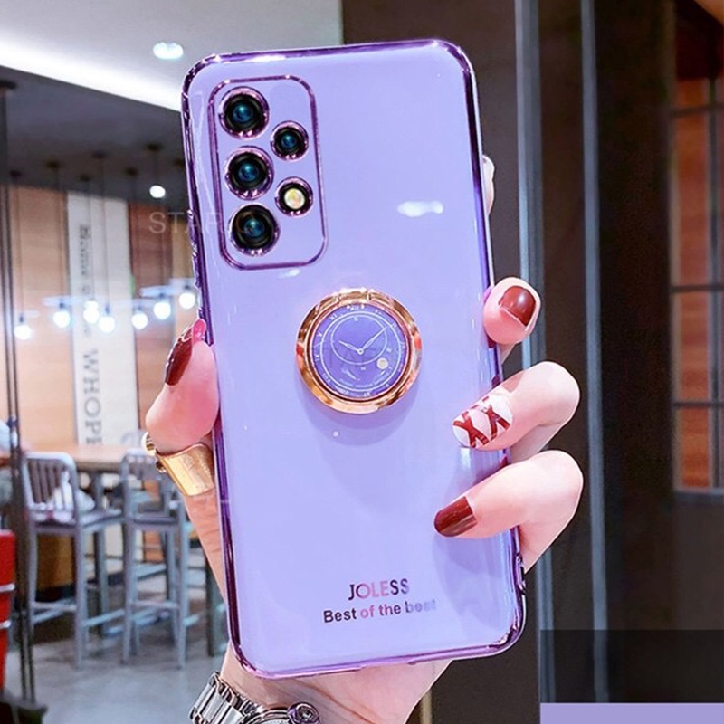เคส Samsung A52S A52 A53 A73 5G เคส case เคสโทรศัพท์ กันกระแทก แบบชุบ มีแหวนขาตั้ง สําหรับ Samsung A