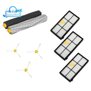 ชุดอุปกรณ์กรองและแปรงด้านข้างสําหรับ Irobot Roomba 800 900 Series 870 880 980 1 ชุด