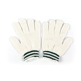 ถุงมือถัก สีขาว (แพ็ค12ชิ้น) ไมโครเท็กซ์ Light ถุงมือยาง Knit Gloves White (Pack of 12) Microtex Light