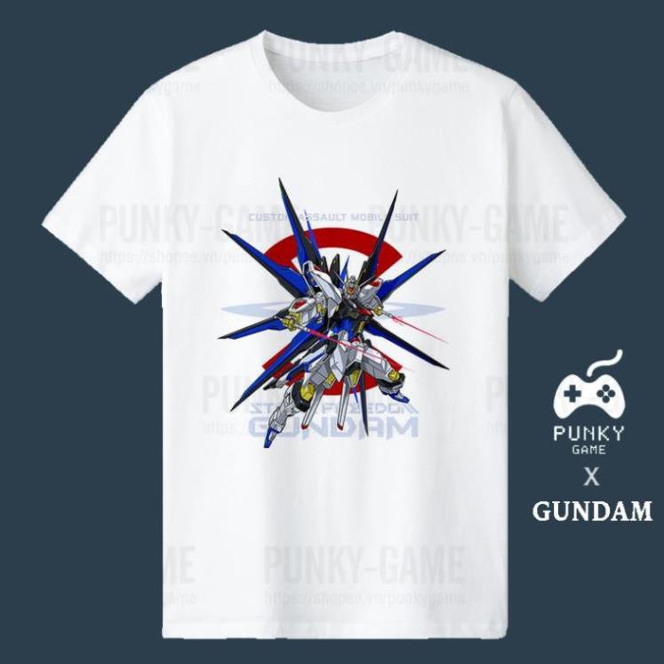 เสื้อยืดแขนสั้นคุณภาพ Gundam ZGMF-X20A Strike