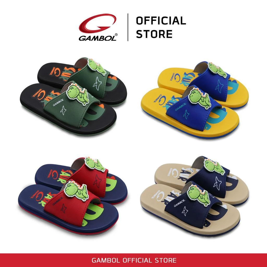 GAMBOL แกมโบล รองเท้าแตะสวมเด็ก รุ่น GK12126 size 25-30