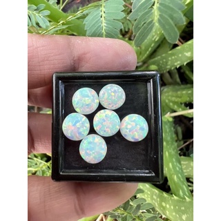 lab opal Japan 8x8mm 2 pieces