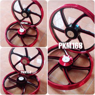 ล้อแม็ก  SUPER CUB , WAVE 100(ดรั้มเบรคหน้า-หลัง) พร้อมลูกปืนล้อ