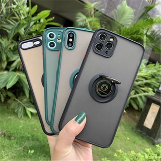 เคสขอบสีหลังขุ่นกันกล้องตั้งได้ TPUเคส Samsung A52 4g 5g A72 4g 5g A12 A42 A32 4g A22 5g A02 A02S เคสกันกระแทก cas