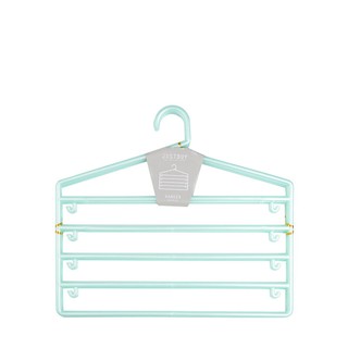 ไม้แขวนเสื้อ รุ่น CZ467A สีเขียว จำนวน 3 ชิ้น/แพ็ค Clothes Hanger Model CZ467A Green color total 3 pieces / pack