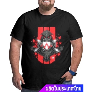 เสื้อยืดคอกลมผู้ชายและผู้หญิง Apex Legends Logo Plus Size T-Shirt Mens Fashion Oversize Cotton Tee Casual Bigsize Short