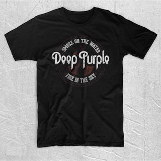 [S-5XL]เสื้อยืด วง Deep PURPLE - สีควันบนน้ํา