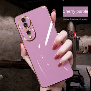 เคสซิลิโคนนิ่ม ขอบตรง หรูหรา สําหรับ Honor 90 Lite 5G Honor 70 Pro+ 5G honor70