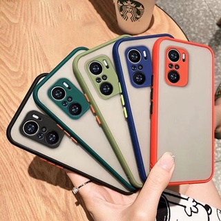 เคสขอบสีหลังขุ่นสำหรับ OPPO F5 F7 A59 A57 2022 A39 A71 A16 Reno7pro Reno7z A16K Reno8z เคสoppoขอบสีสวยๆ หลังขุ่น