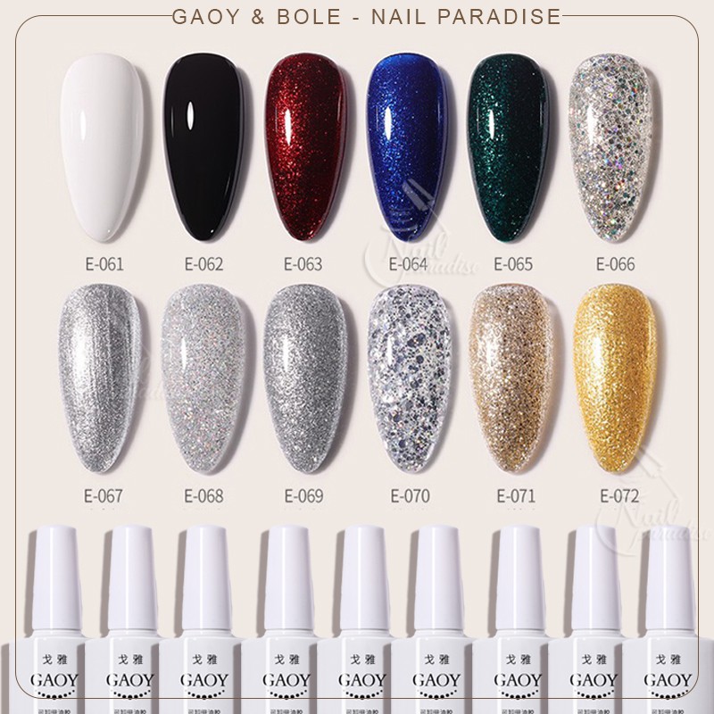 พร้อมส่งทุกวันสีเจล อบ GAOY รหัสสีE061-E072 เม็ดสีแน่น รับประกันของแท้จากโรงงาน ขายราคาถูก ปลีก/ส่ง (สีเจลอบ)