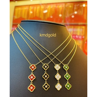 KMDGold สร้อยคอทองแท้96.5% 2สลึงจี้ในตัว สินค้าขายได้จำนำได้ พร้อมใบรับประกัน