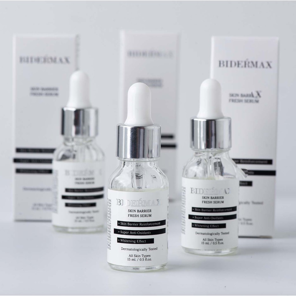 พร้อมส่ง Bidermax SKIN BARRIER FRESH SERUM 15 ml. เซรั่มเพื่อผิวแข็งแรง เพื่อผิวบอบบาง ลดการไวสิว [ไบเดอร์แม็กซ์]