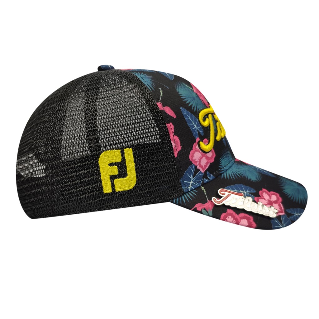 หมวกกอล์ฟ ลายดอกไม้ TT มี 3 สีให้เลือก พร้อมมาร์คเกอร์ (CBT012) GOLF CAP TT With Magnetic Marker - รูปที่ 3