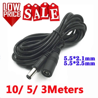 [พร้อมส่ง] สายเคเบิล 10 5 3 เมตร 12v ทางเดียว 24awg สําหรับกล้องวงจรปิด CCTV