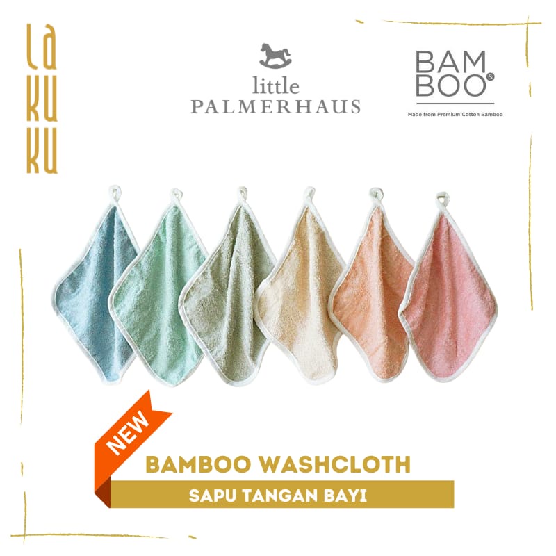 Washcloth BAMBOO little palmerhaus - ผ้าเช็ดหน้าเด็ก ผ้าเช็ดตัวไม้ไผ่อเนกประสงค์ขนาดเล็ก