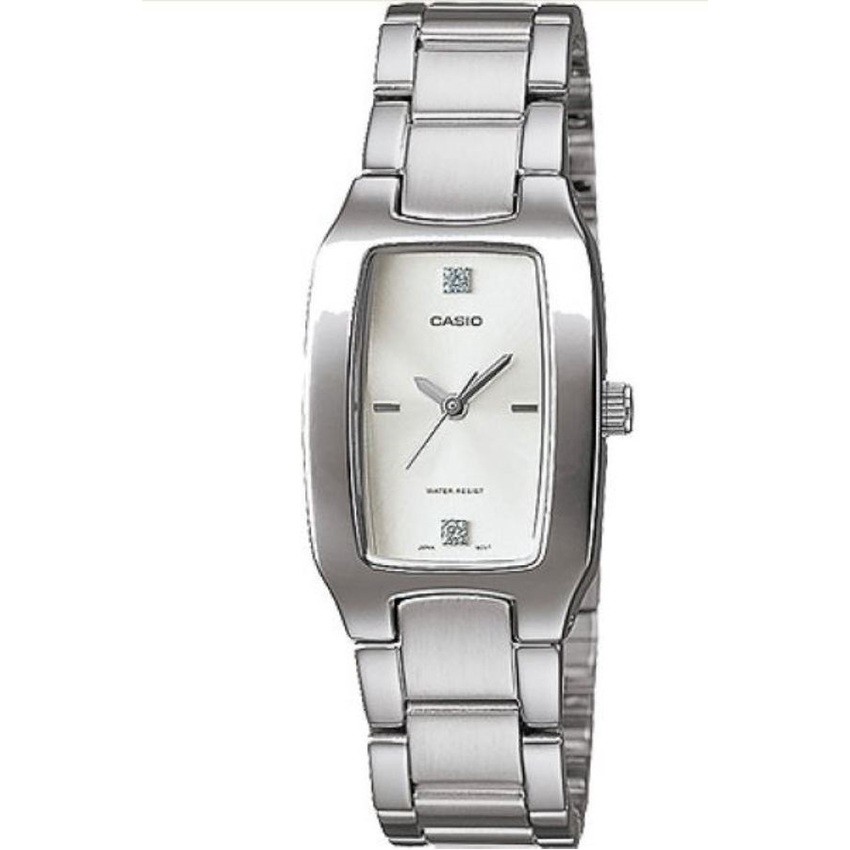 Casio Standard นาฬิกาข้อมือผู้หญิง สายสแตนเลส รุ่น LTP-1165A-7 - สีเงิน/ขาว
