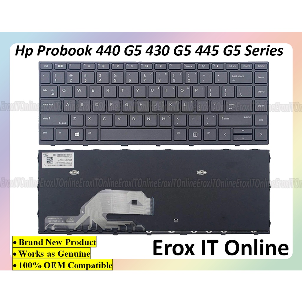 Hp Probook 440 G5 430 G5 445 G5 640 G4 Series 929820-001 9Z.NEESQ.001 L01072-001 NSK-XJ0SQ แป้นพิมพ์