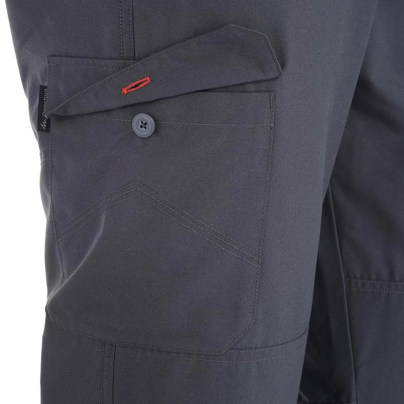 กางเกงขายาวผู้ชายเดินป่า NH100 สีเทา Men s hiking trousers NH100 thumbnail 6