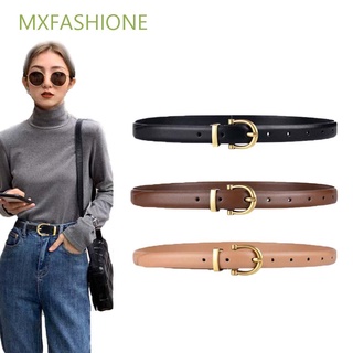 Mxfashione เข็มขัดหนังวัวเอวสูงสไตล์เกาหลีหลากสีสําหรับผู้หญิง