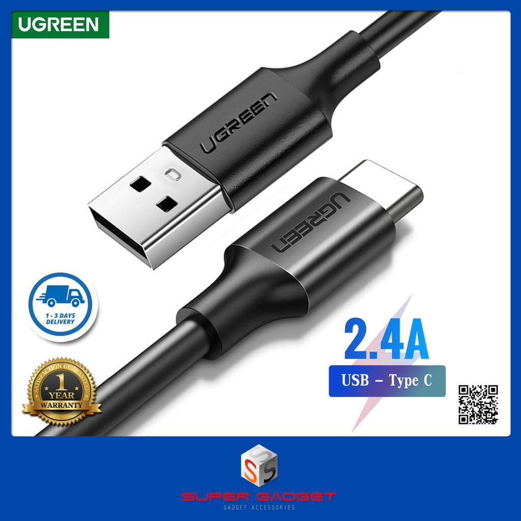[🚚 พร้อมส่ง] สายชาร์จ UGREEN Type C 2.4A USB