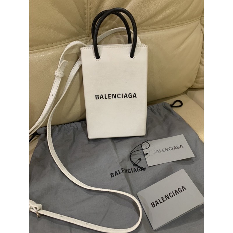 Balenciaga Phone bag สีขาว