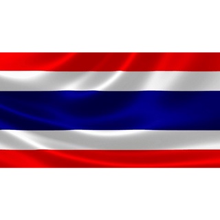 ธงชาติไทย ผ้าต่วน(ผ้ามัน หนา) ประดับหน้าบ้าน อาคาร เสาธง