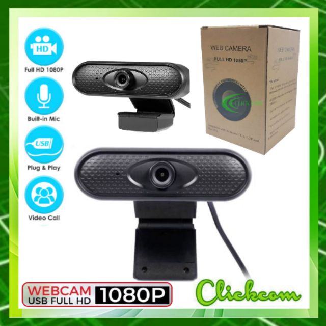 กล้องเว็บแคม Webcam USB FULL HD 1080P แบบไม่มีไฟ