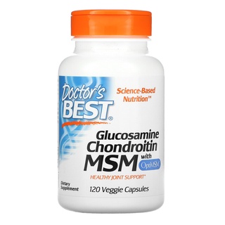 Doctors Best, Glucosamine Chondroitin MSM, 120 Capsules