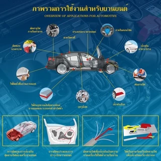 เทปผ้าพันสายไฟรถยนต์ เทปพันสายไฟ เทปผ้าอเนกประสงค์ Automotive Adhesive Tape #B-034