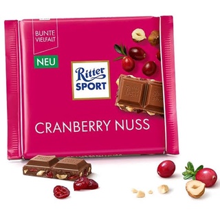 🌟ลดแร๊ง🌟 Ritter sport 250g. 2รสชาติให้เลือก cranberry nuss &amp; golden edition ช็อกโกแลตเยอรมัน🇩🇪 ส่งด่วน 🚚