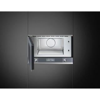 [0% 10 เดือน] เตาไมโครเวฟ (Smeg) Linea Aesthetic รุ่น  MP122S1 สีเงิน
