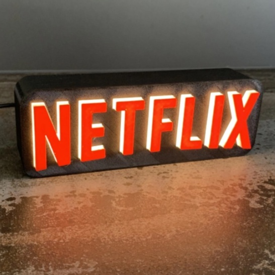 โคมไฟ LED USB โลโก้ Netflix