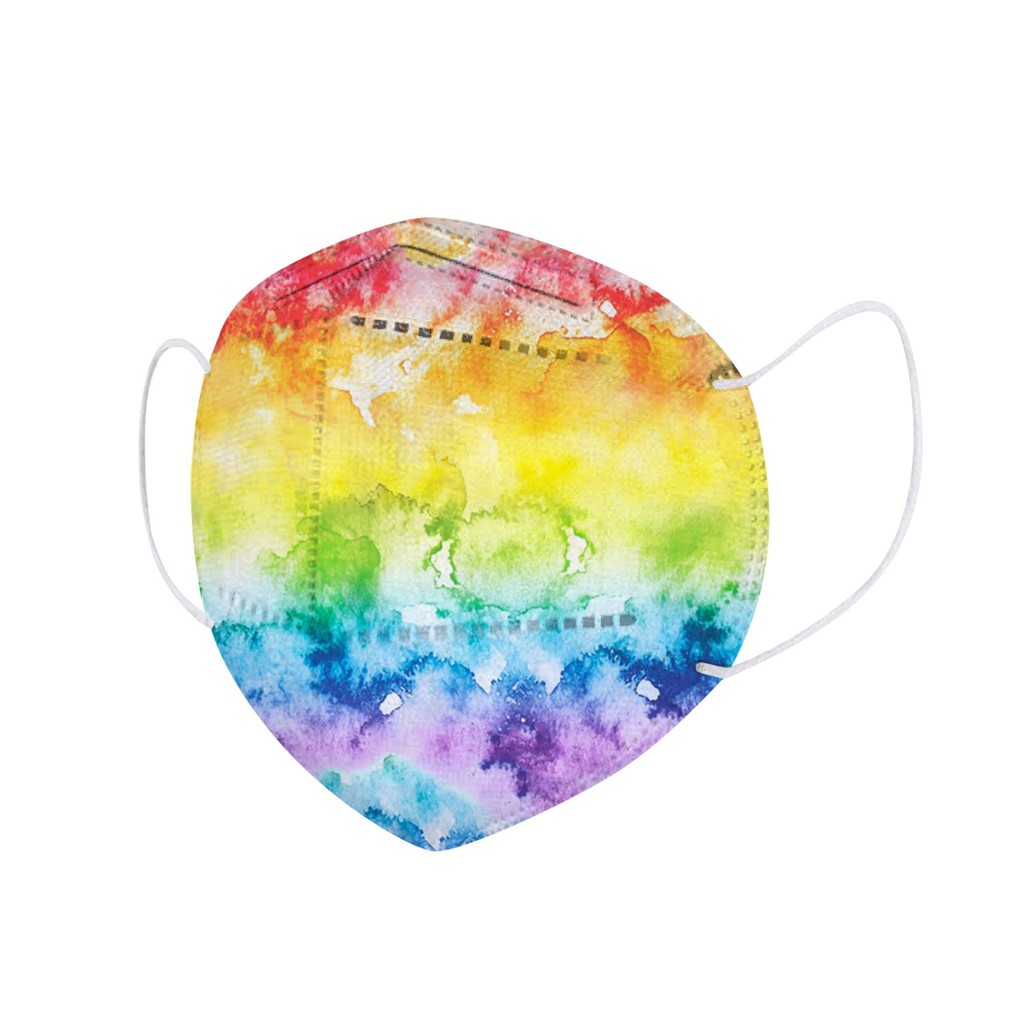 หน้ากากผู้ใหญ่ KN 95 Tie Dye Motif 3 - เดี่ยว