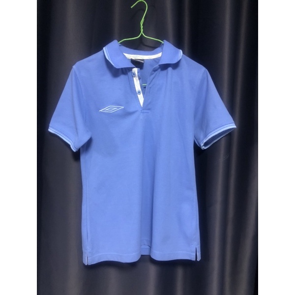 เสื้อUmbroคอปกสีฟ้าพาสเทล
