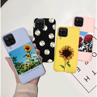 เคสโทรศัพท์มือถือลายดอกทานตะวันสําหรับ Samsung Galaxy A12 A02S A32 A42 A52 5 G Samsung A32 4 G