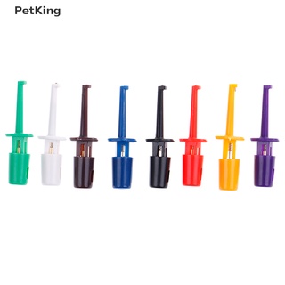 PetKing☀ 12x Useful multimeter lead wire test probe hook clip set grabbers connector tool .