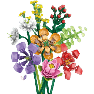 +พร้อมส่ง!! ร้านไทย+ DIYดอกไม้ ตัวต่อดอกไม้ เลโก้ดอกไม้ ของเล่นตัวต่อ3D ของเล่นเสริมทักษะ บล๊อกของเล่น ดอกไม้ประดิษฐ์