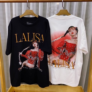 #เสื้อยืดลายดาวเสื้อยืดแขนสั้น ลิซ่า blackpink lalisa ผมเปีย