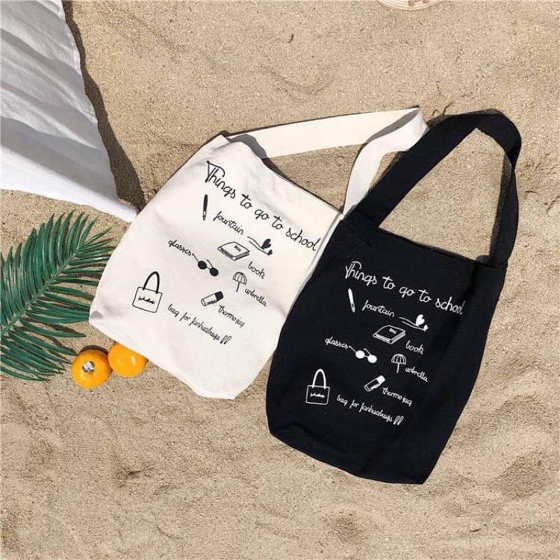 กระเป๋าผ้า things to go to school