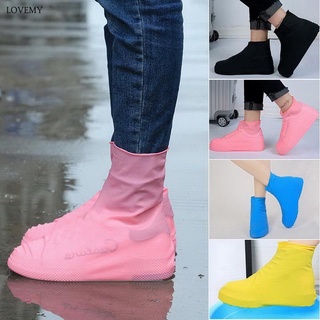 (ท่อสูง/ส้นสูง) รองเท้าซิลิโคน, กันน้ำ, กันฝน, ยืดหยุ่นได้, กันลื่น, ใช้ซ้ำได้/ รองเท้าบูทกันฝน/รองเท้าบูท