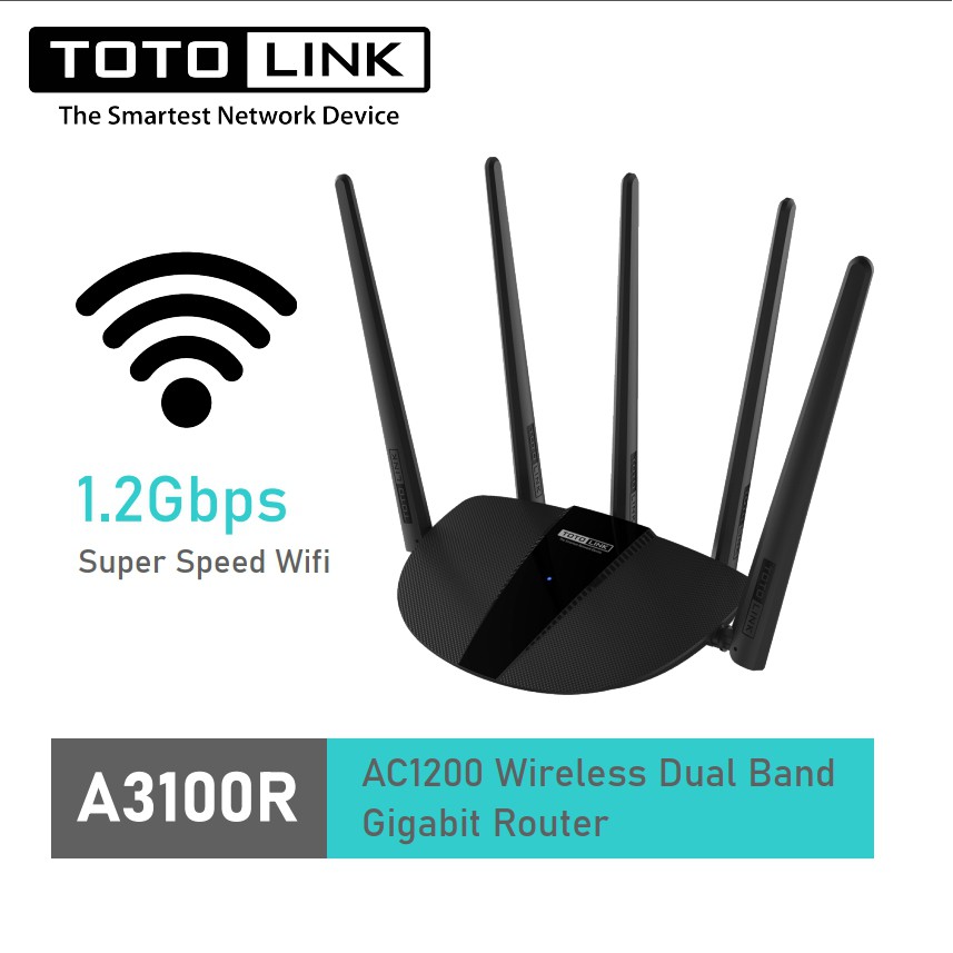 TOTOLINK A3100R AC1200 Wireless Dual Band Gigabit Router