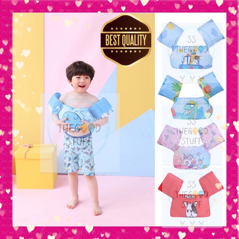 ชุดว่ายน้ํา Life Suit Sleeve Vest Kids Puddle Jumper