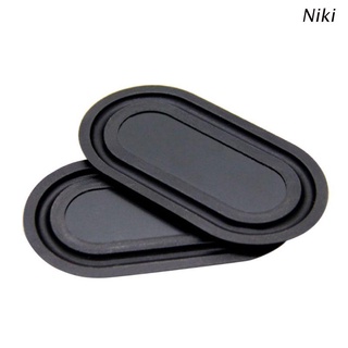 Niki 2PCS Oval Bass Diaphragm Rubber Passive Radiator Bass Vibration Plates 2040-6090