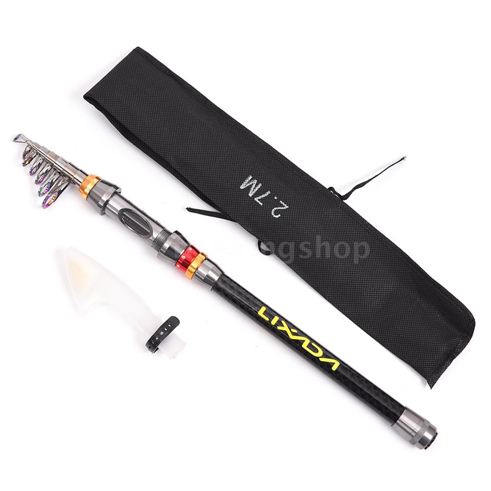 Lixada Fishing Rod and Reel Combo Carbon Fiber Telescopic Fishing