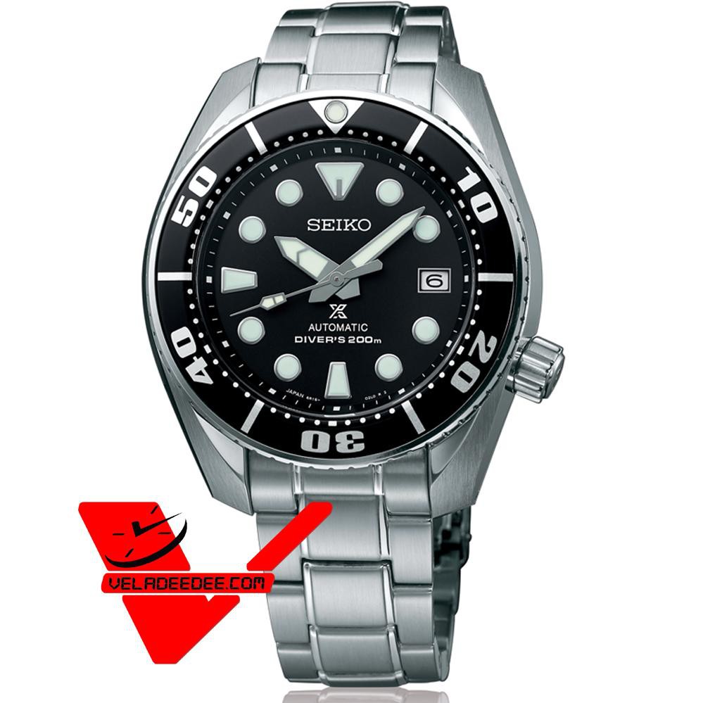 Seiko SUMO Scuba Diver MADE IN JAPAN Sport Automatic นาฬิกาข้อมือ Stainless Strap รุ่น SBDC031